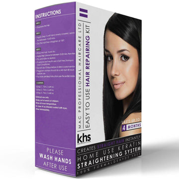 KHS Keratin Hair Straightening Treatment at Home Kit - KHS